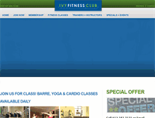 Tablet Screenshot of ivyfitnessclub.com